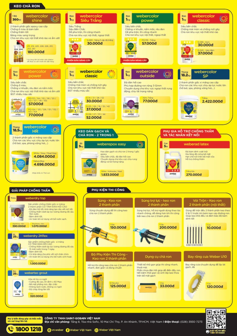 Bảng giá bán lẻ khuyến nghị chi tiết - trang 2