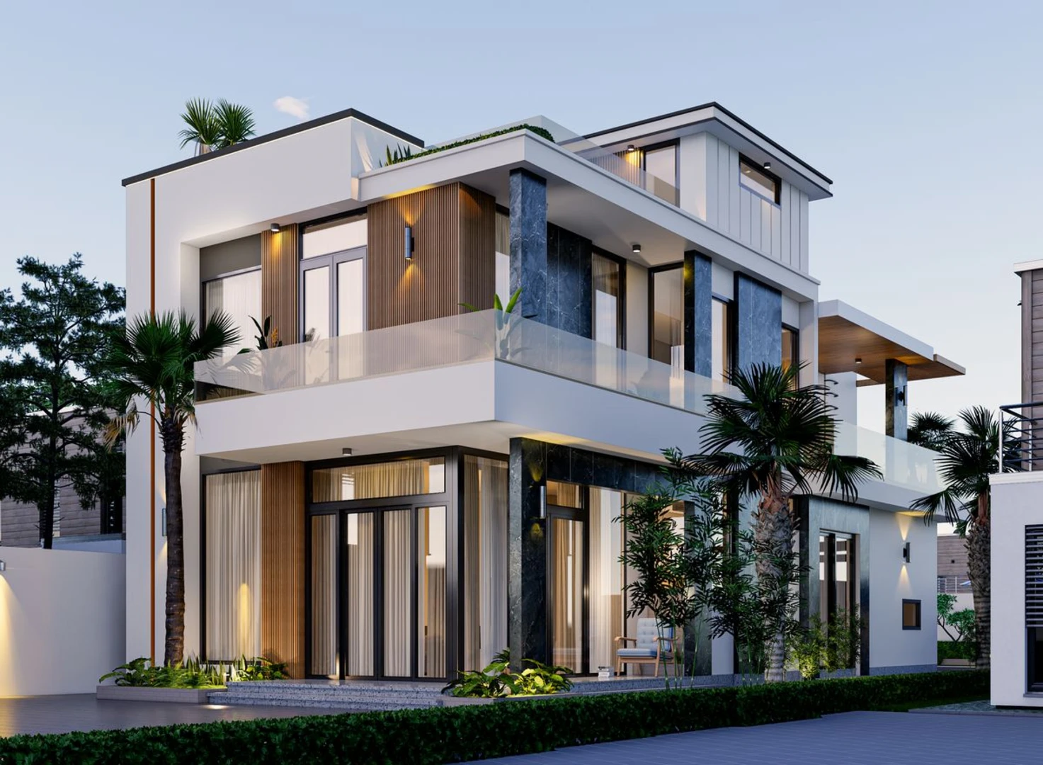 Biệt thự mini hiện đại mang đến vẻ đẹp thanh lịch và năng động