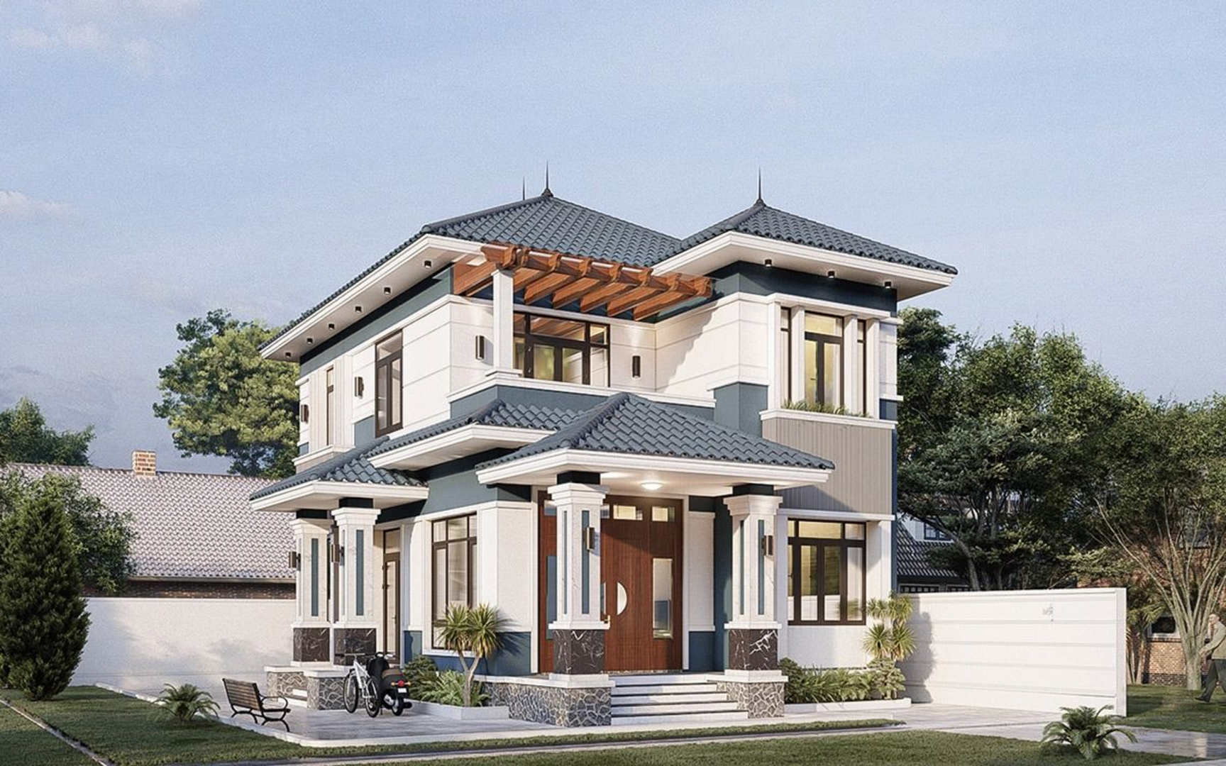 Biệt thự mini 2 tầng cân đối giữa chi phí và diện tích sử dụng