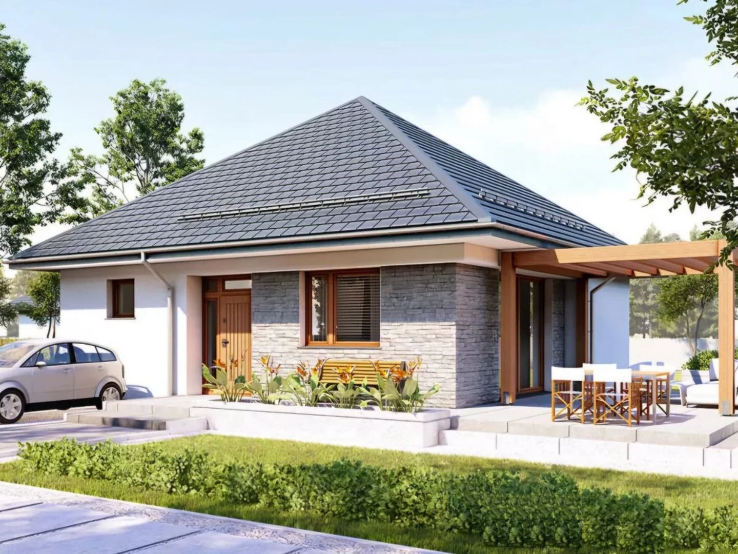 Biệt thự mini sân vườn mang lại không gian sống trong lành