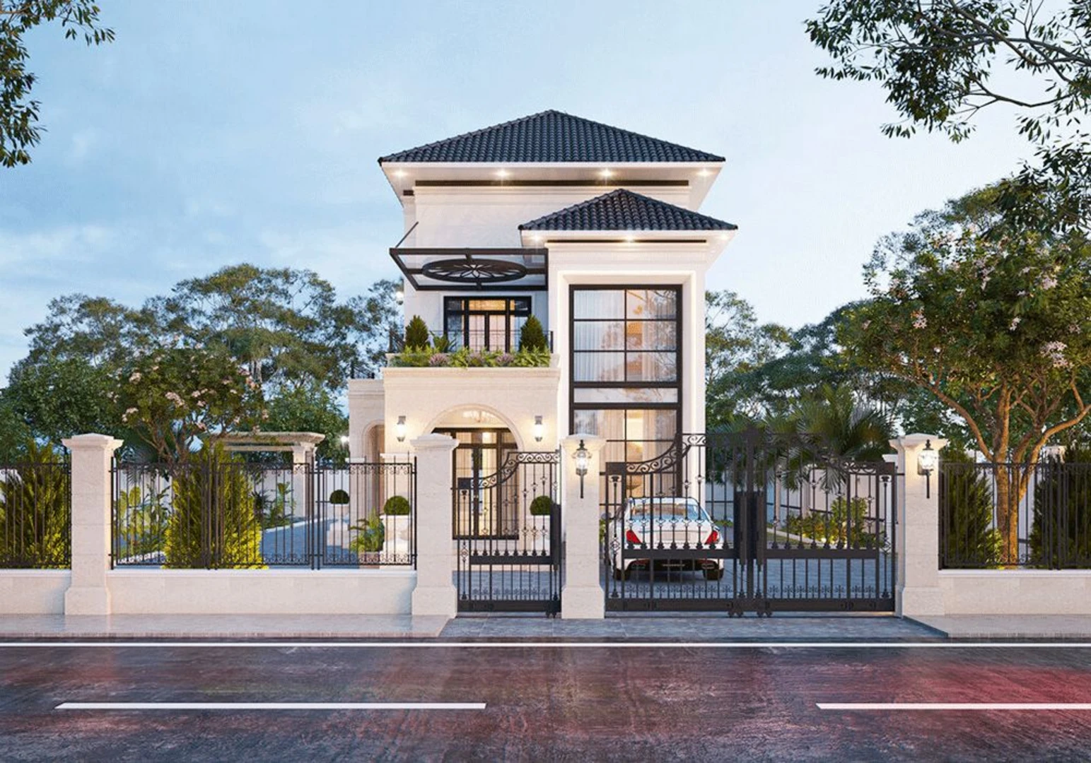 Biệt thự mini 3 tầng phù hợp cho gia đình đông người