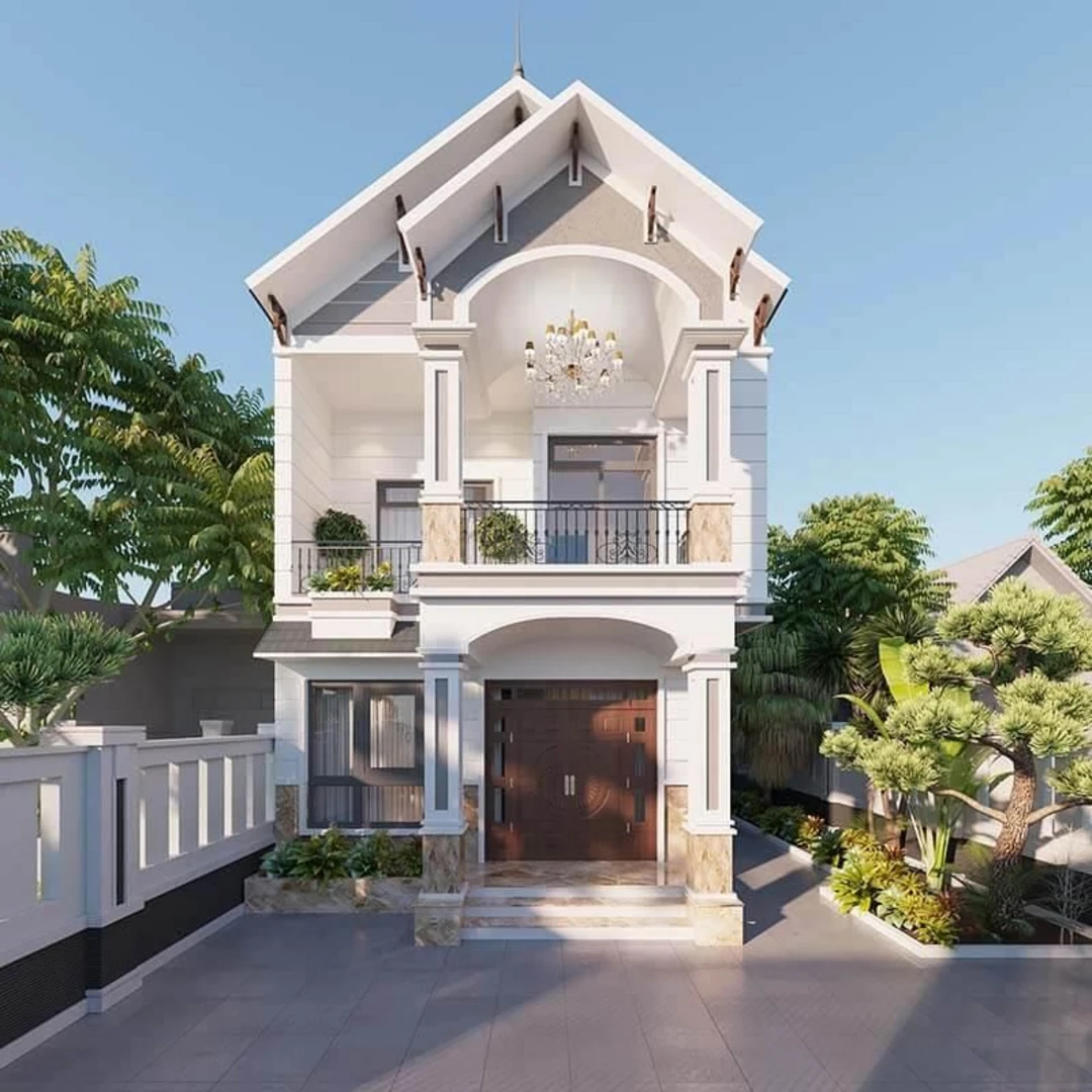 Biệt thự mini tân cổ điển mang vẻ đẹp sang trọng nhưng không quá cầu kỳ