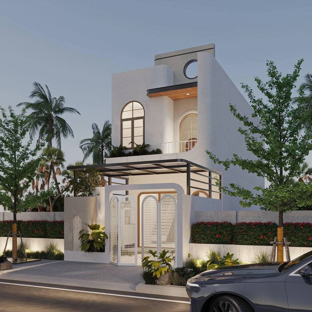 Mẫu biệt thự mini hiện đại được thiết kế tinh gọn