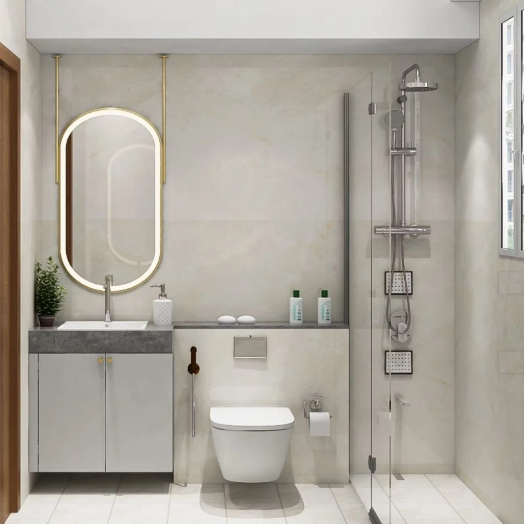 Mẫu cải tạo nhà vệ sinh theo phong cách hiện đại, trẻ trung