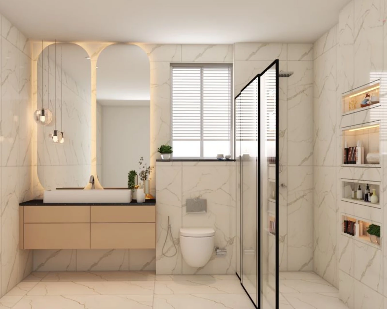 Mẫu cải tạo nhà vệ sinh hiện đại, tối ưu diện tích