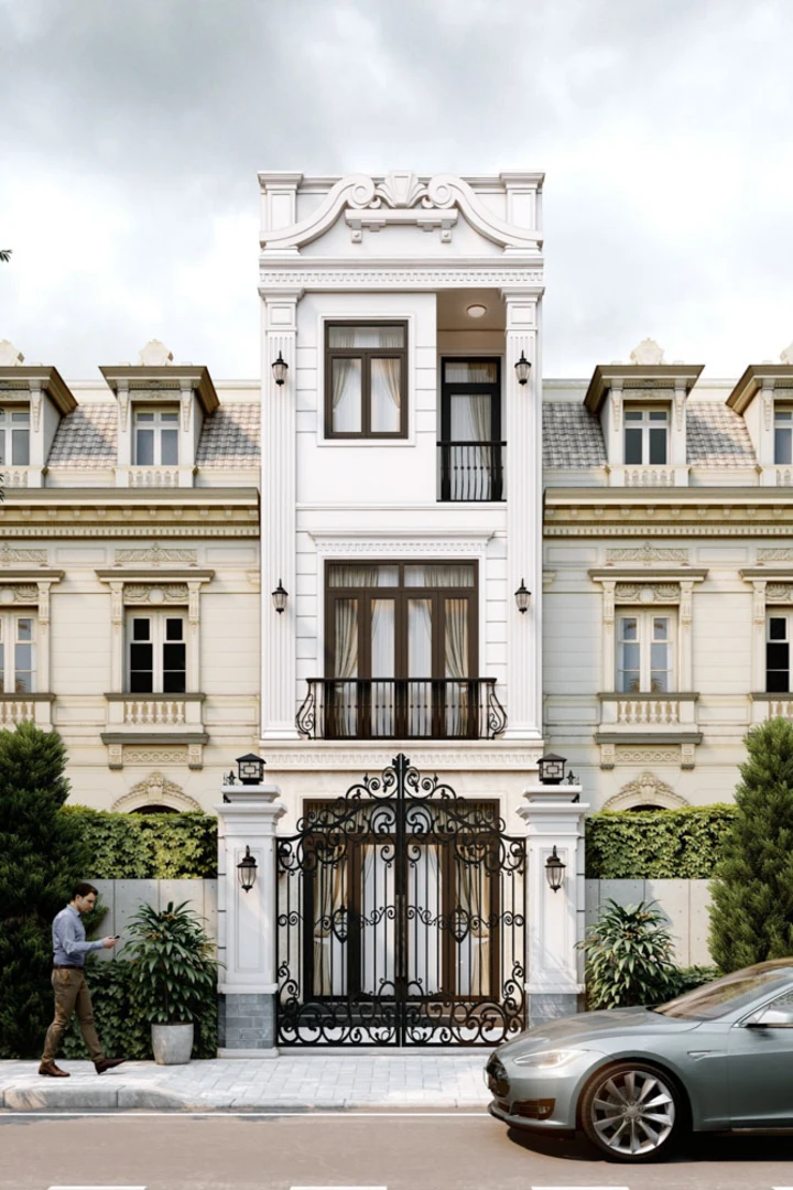 Nhà phố tân cổ điển 3 tầng giúp tối ưu không gian sử dụng