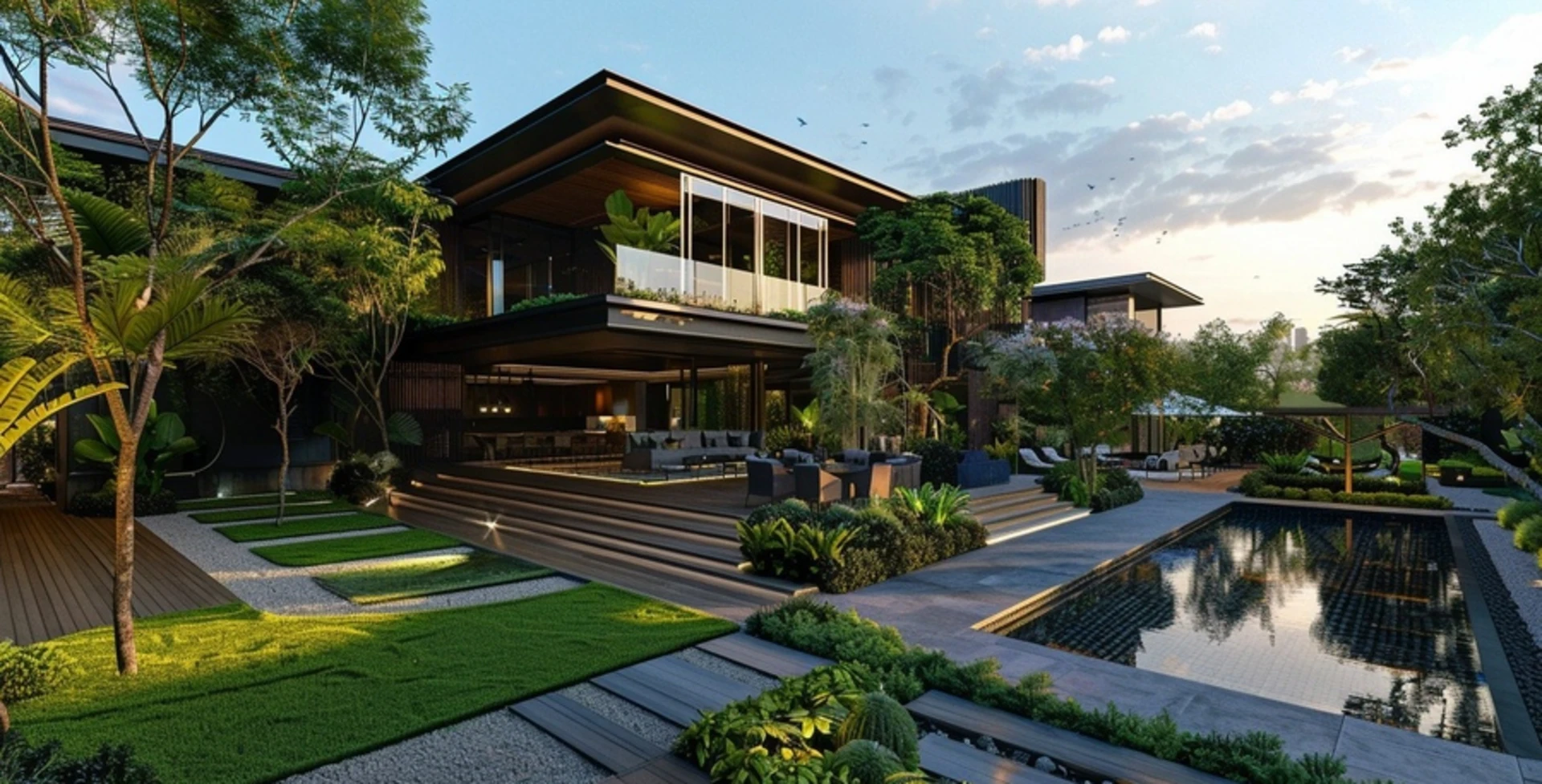 Mẫu thiết kế biệt thự sân vườn mang đến vẻ đẹp tự nhiên và cảm giác thư giãn