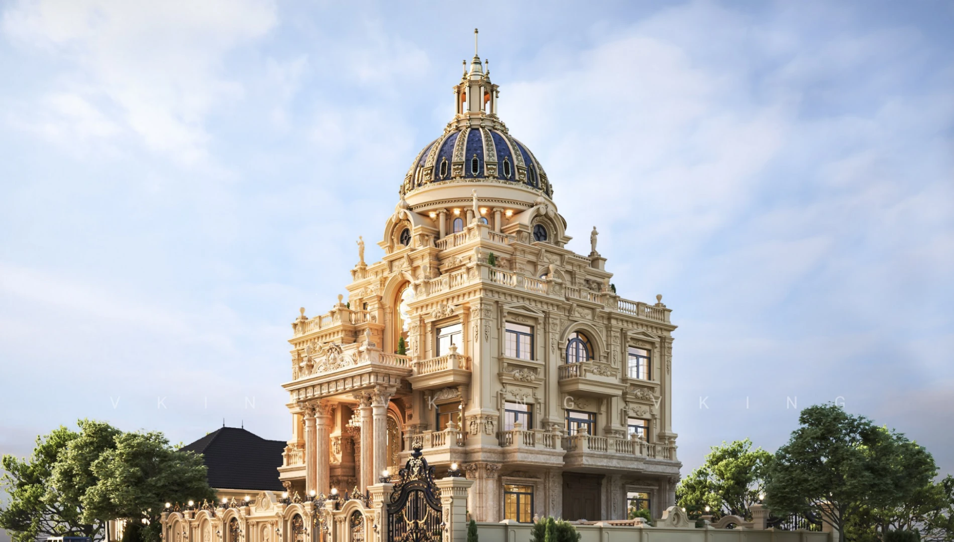 Mẫu thiết kế biệt thự cổ điển