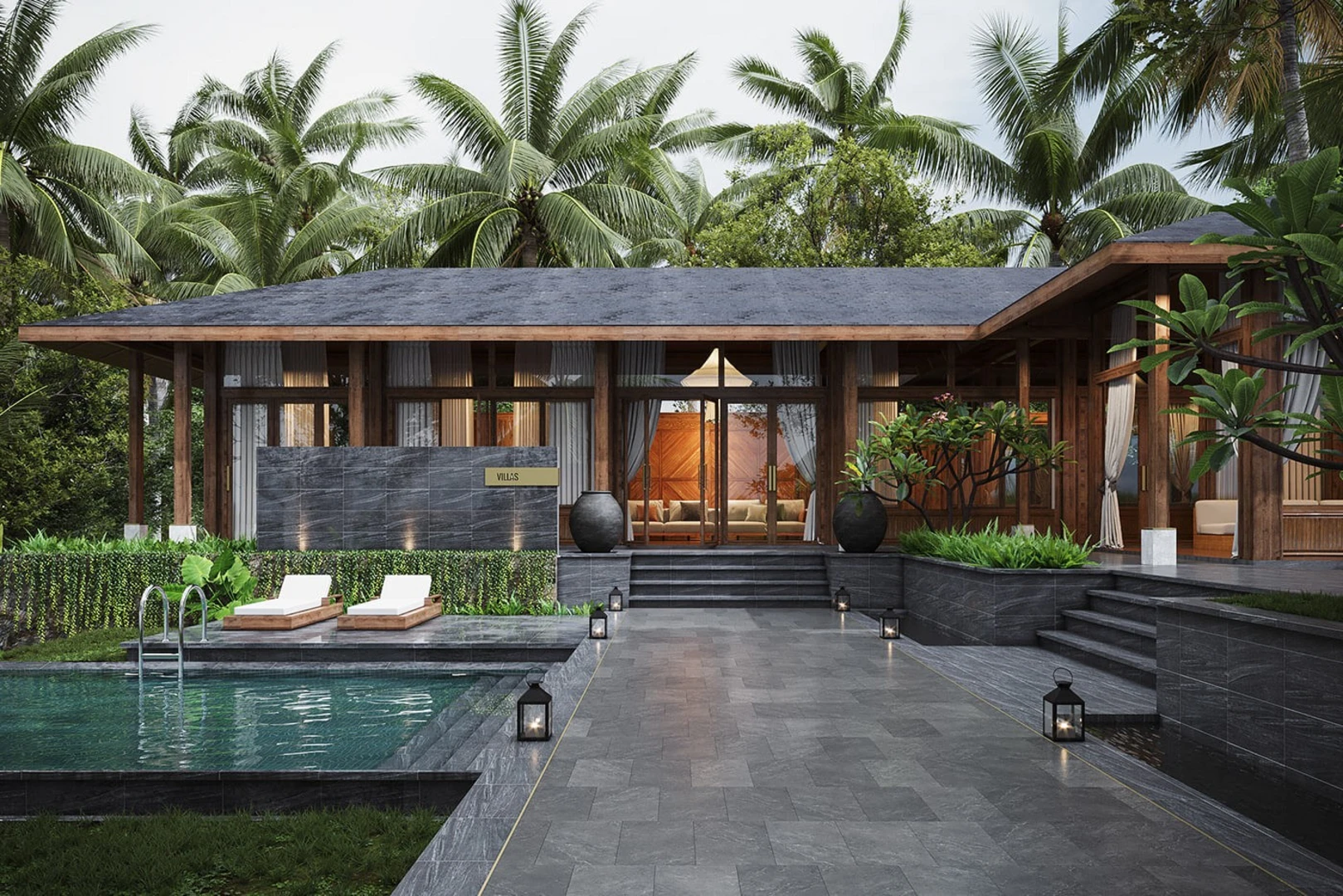 Mẫu thiết kế biệt thự nghỉ dưỡng đẹp