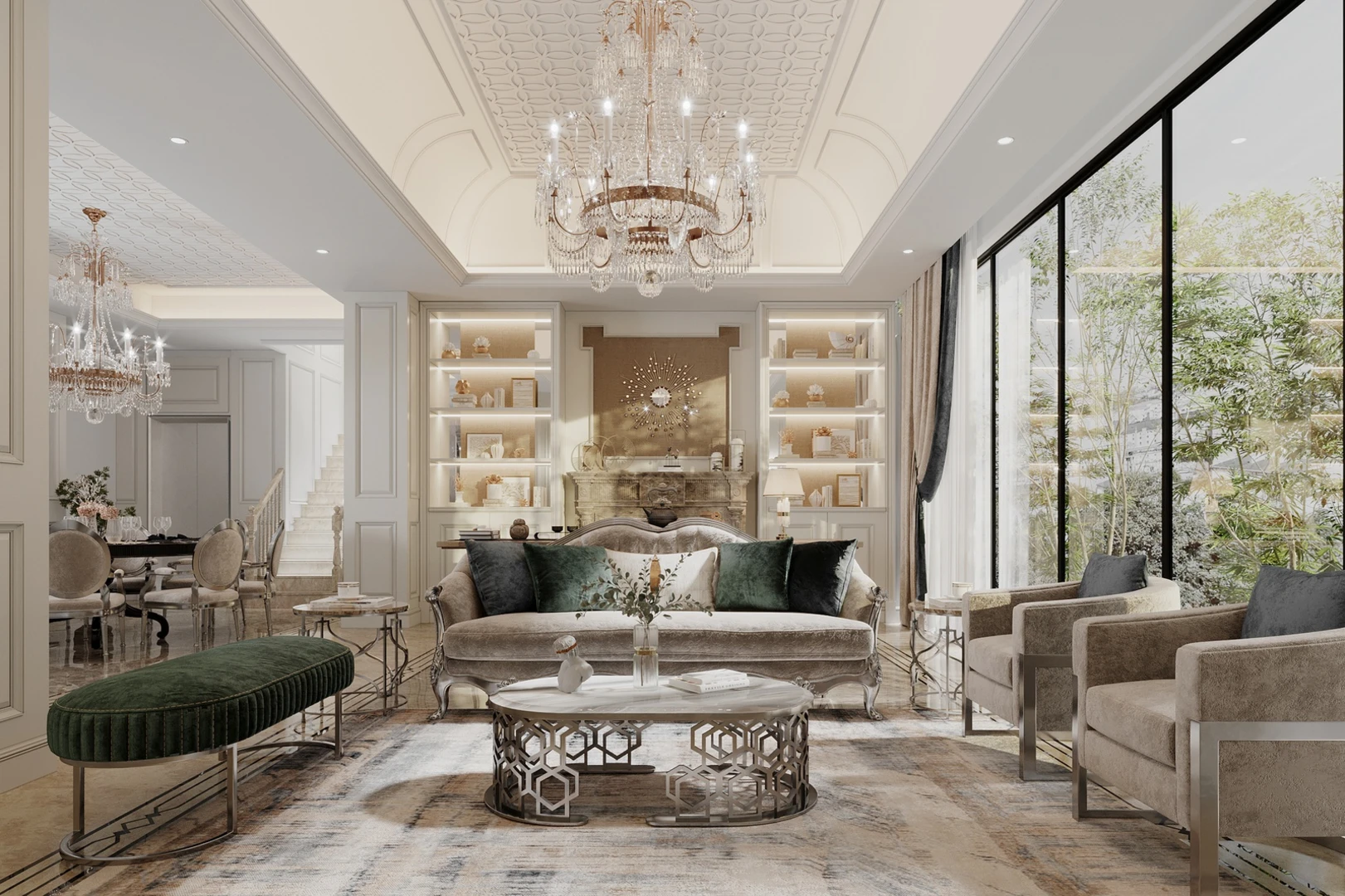 Thiết kế biệt thự có bố trí nội thất phù hợp, sang trọng