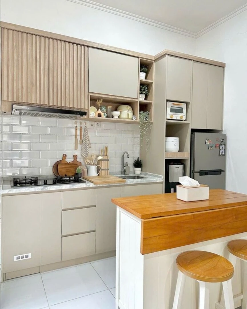 Cải tạo nhà bếp chung cư với thiết kế chữ L tối ưu diện tích