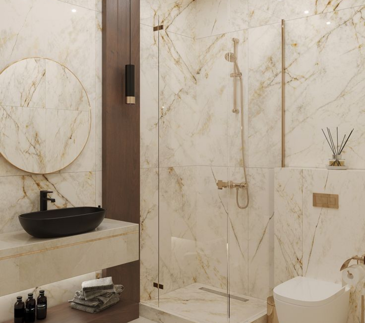 Đá cẩm thạch có những đường vân độc đáo, mềm mại