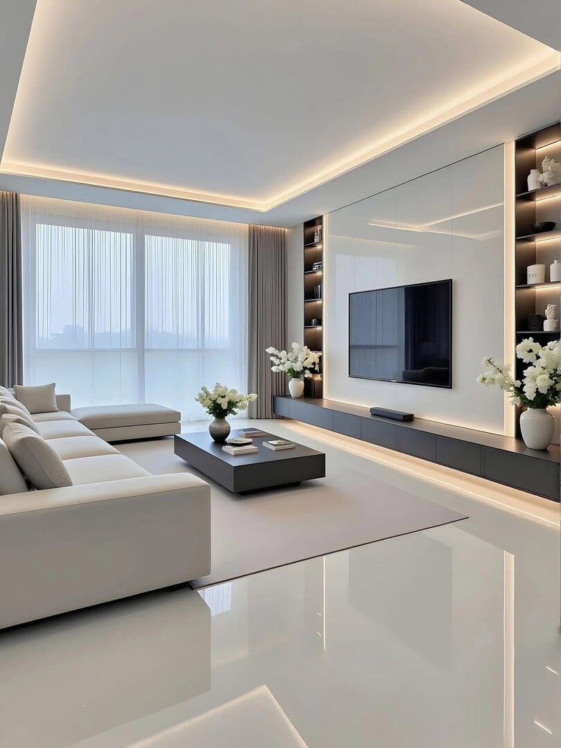 Sắp đặt đồ nội thất tiện dụng khi cải tạo phòng khách