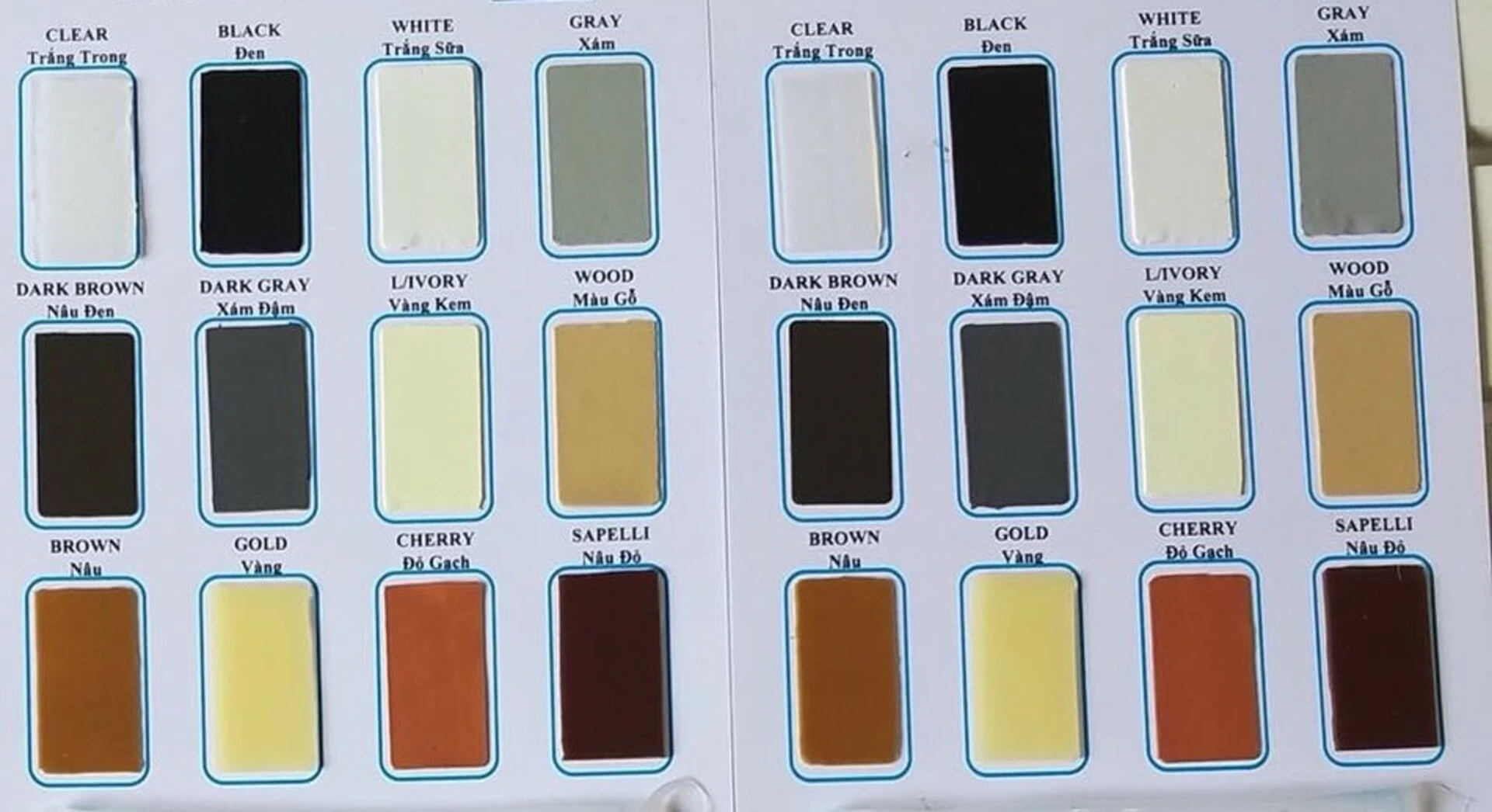 Phân loại theo màu sắc