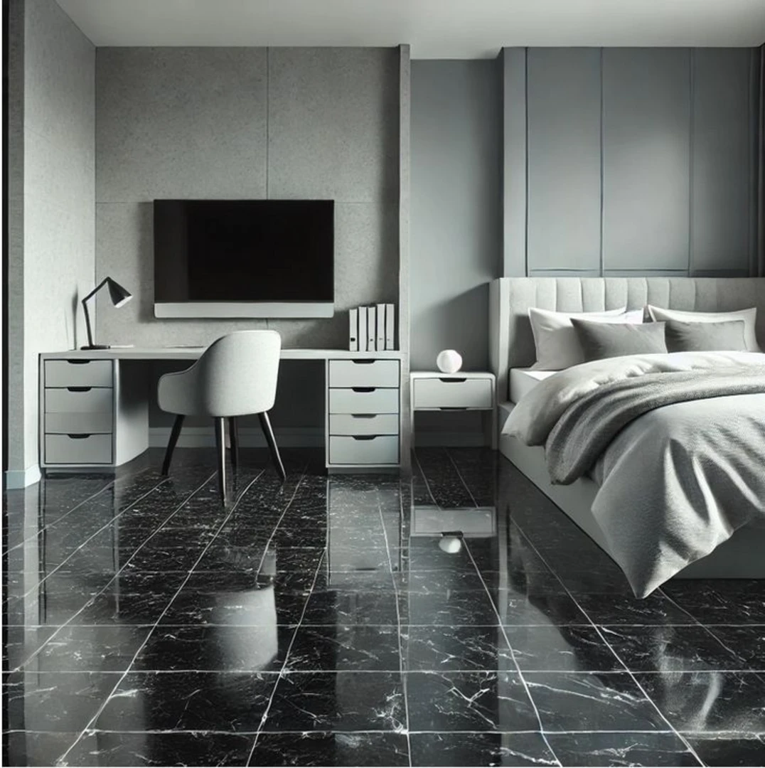 Gạch lát nền phòng ngủ vân đá