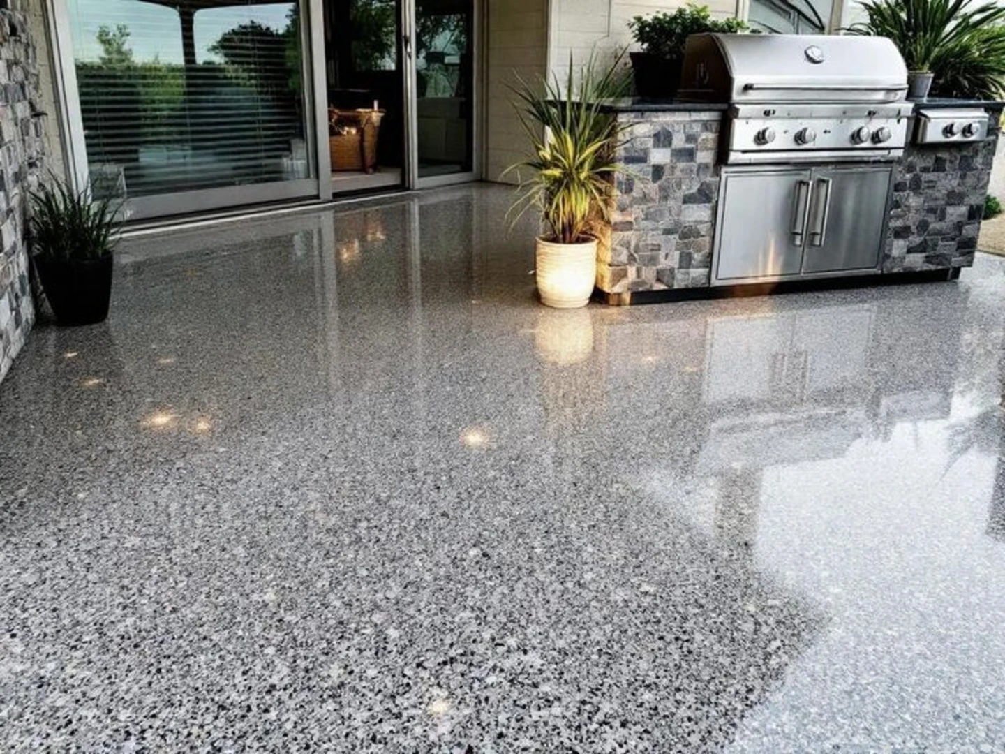 Gạch Terrazzo bê tông màu