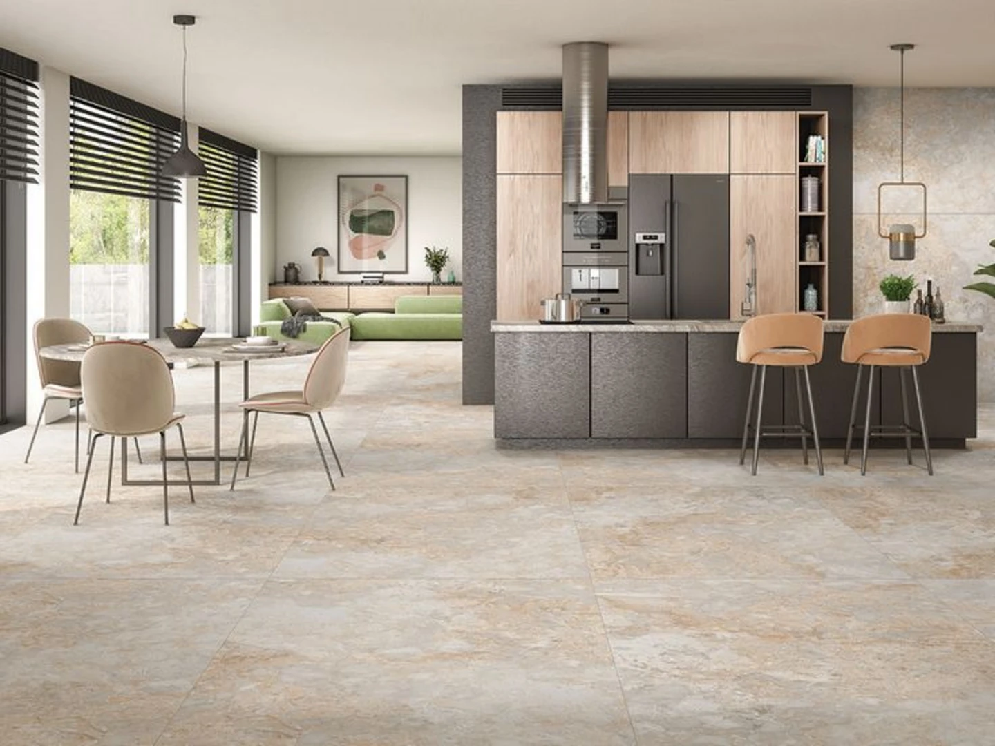 Gạch Ceramic vân đá tự nhiên