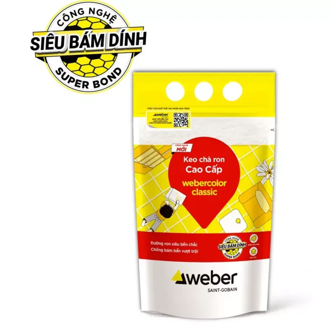 Keo trét ron gạch khu vực nội thất - Webercolor Classic