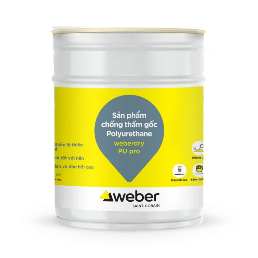 Vữa chống thấm weberdry PU pro cao cấp