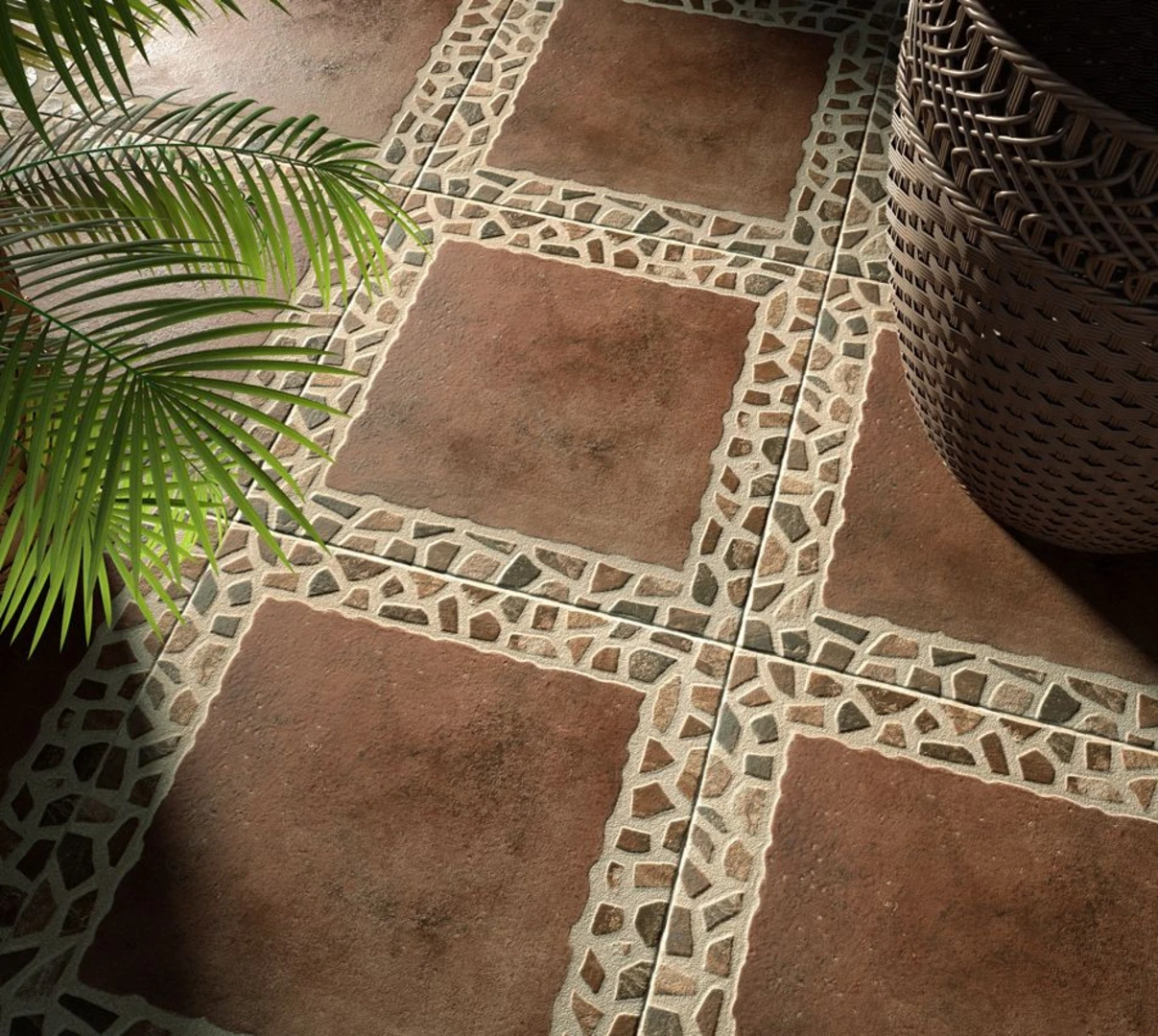 Gạch giả sỏi nhám