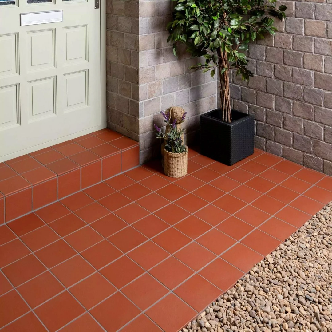 Gạch đỏ cotto lát nền ban công
