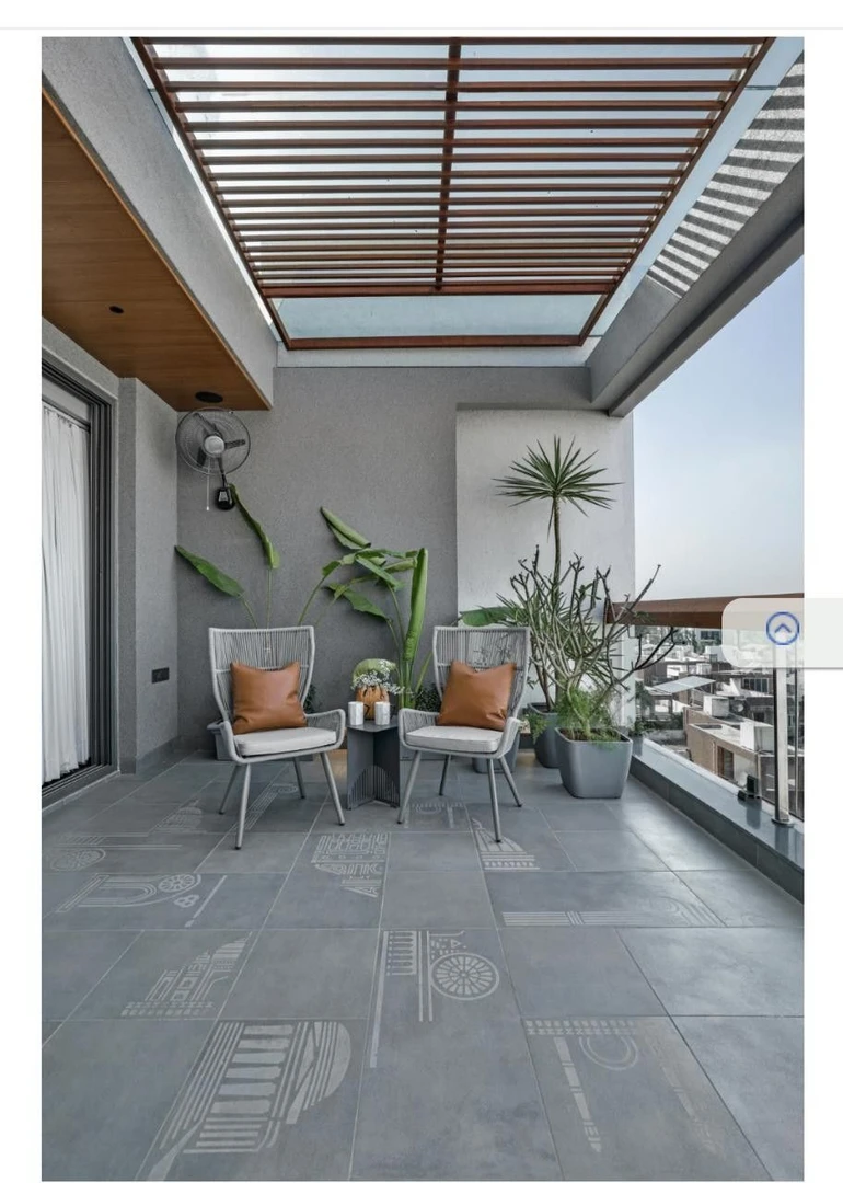 Gạch xi măng lát ban công