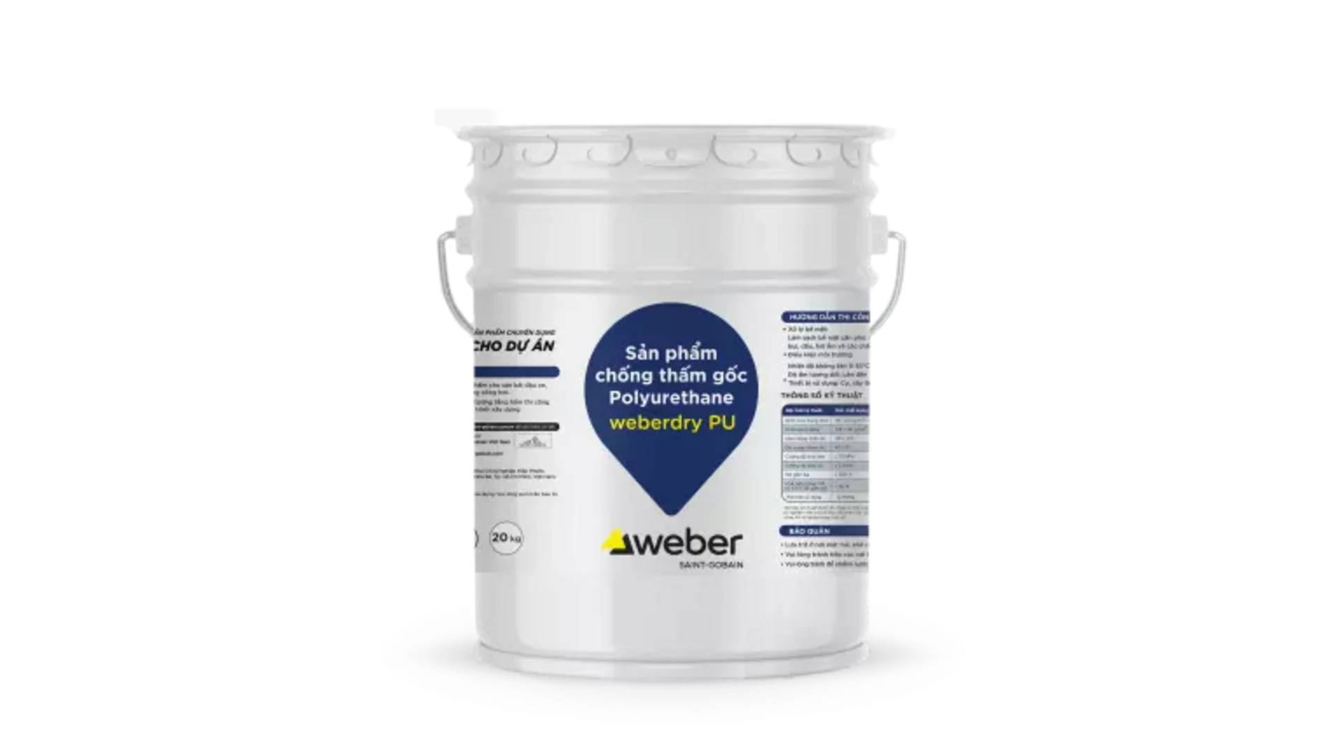 Weberdry PU – Keo chống thấm gốc Polyurethane một thành phần