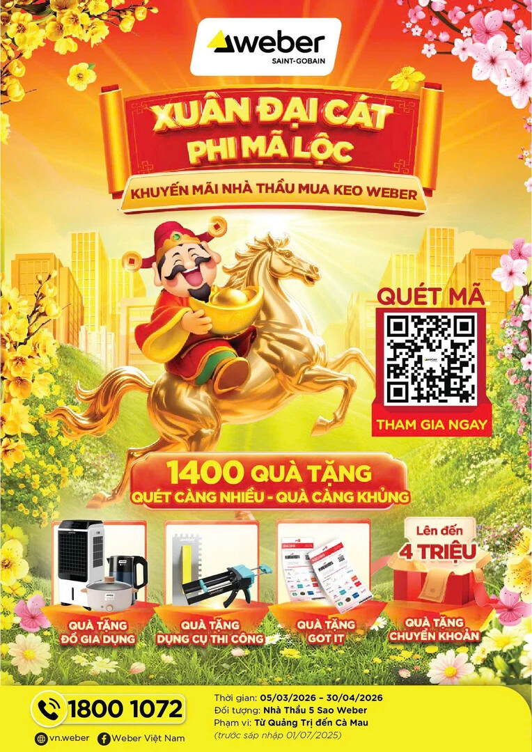 CTKM dành cho Nhà Thầu XUÂN ĐẠI CÁT PHI MÃ LỘC - trang 1