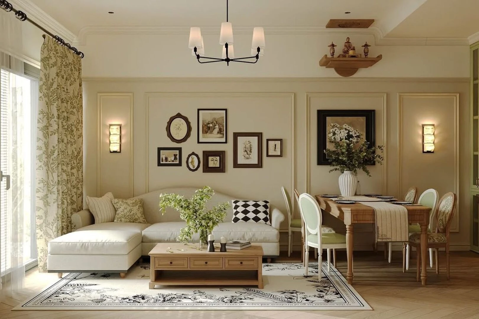 cải tạo căn hộ chung cư theo phong cách tân cổ điển