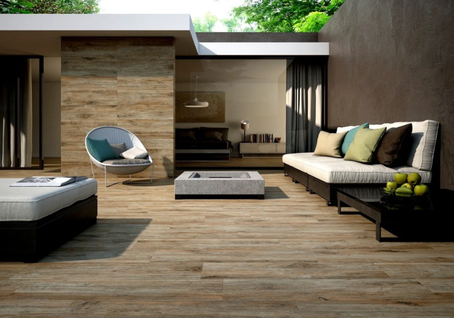 Các loại gạch khu vực ngoại thất và hồ bơi