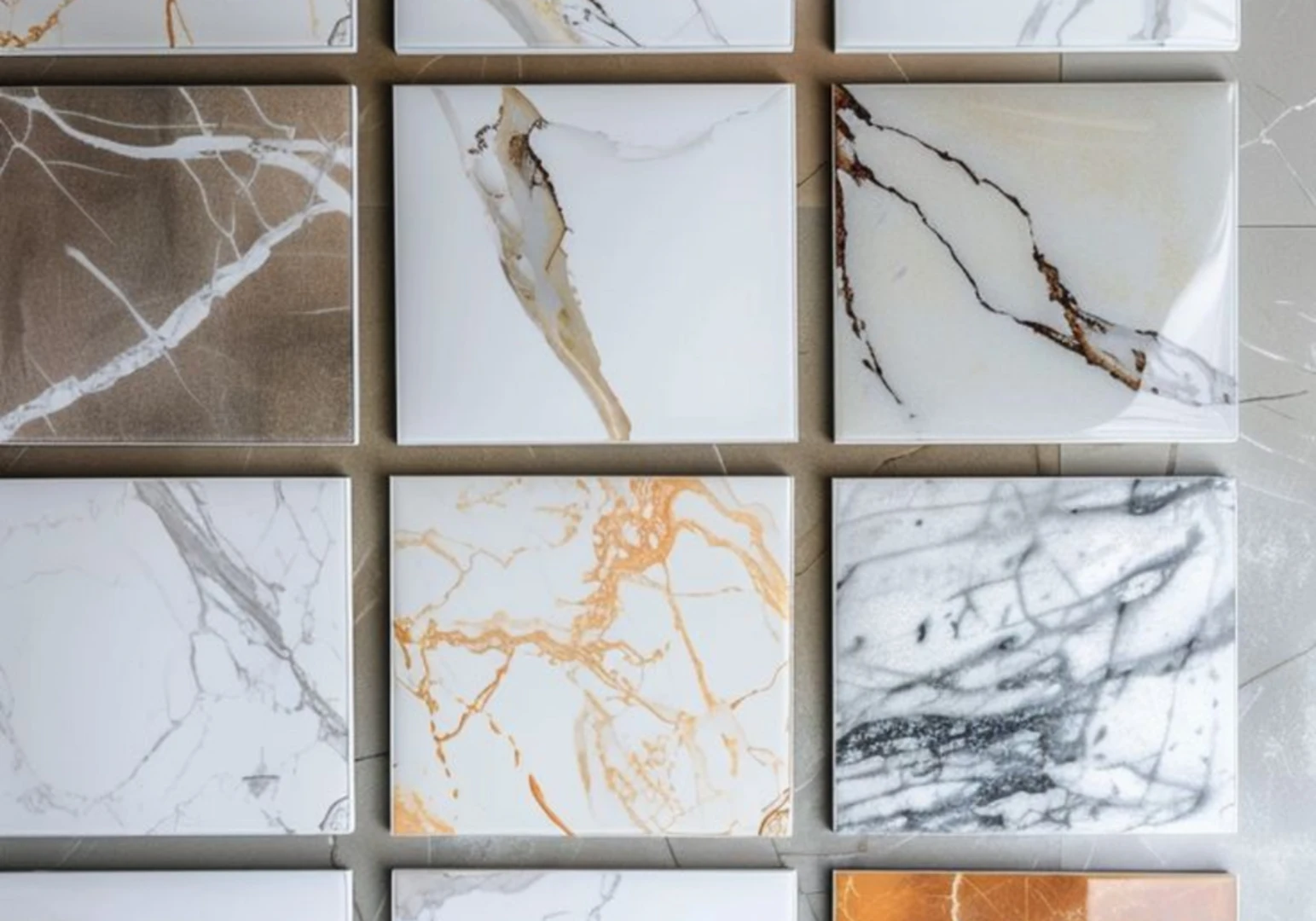 Các loại gạch vân đá cổ điển, vân xi măng