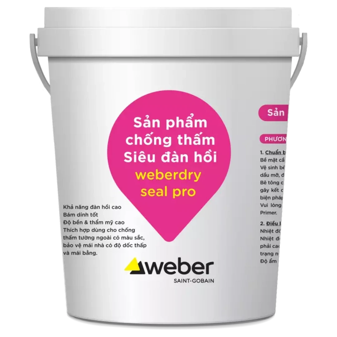 Keo chống thấm siêu đàn hồi Weberdry Seal Pro
