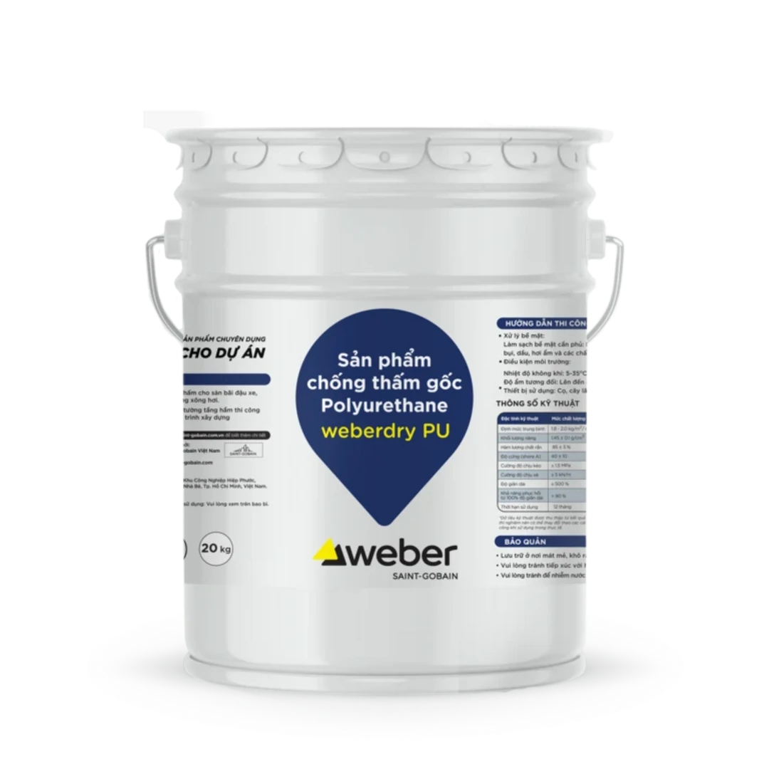 Keo chống thấm gốc Polyurethane - Weberdry PU  