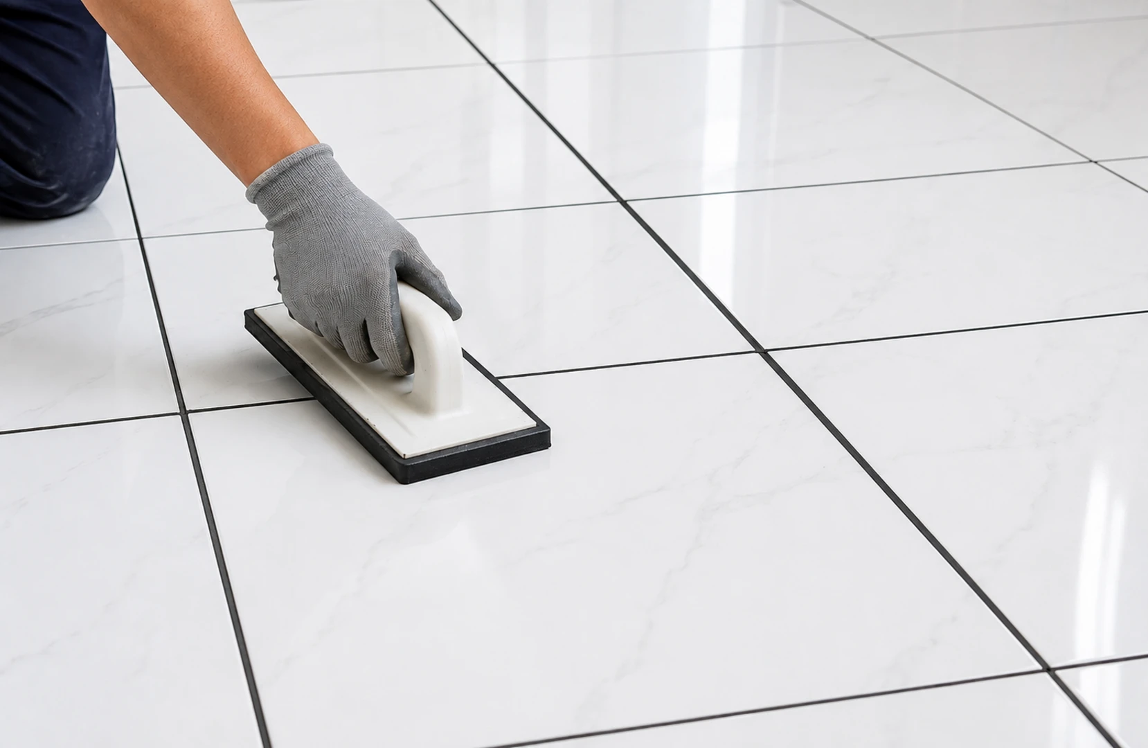 Những lưu ý khi dùng keo chà ron, bột chà ron đen