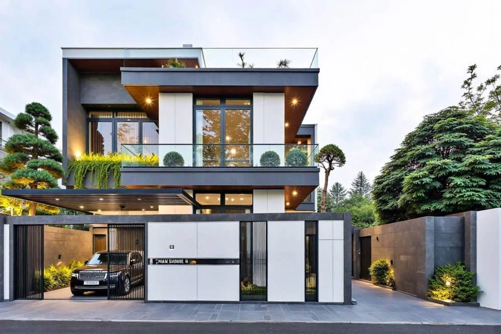 Mẫu biệt thự phố 2 tầng phù hợp gia đình nhỏ với thiết kế gọn gàng và tiện nghi 