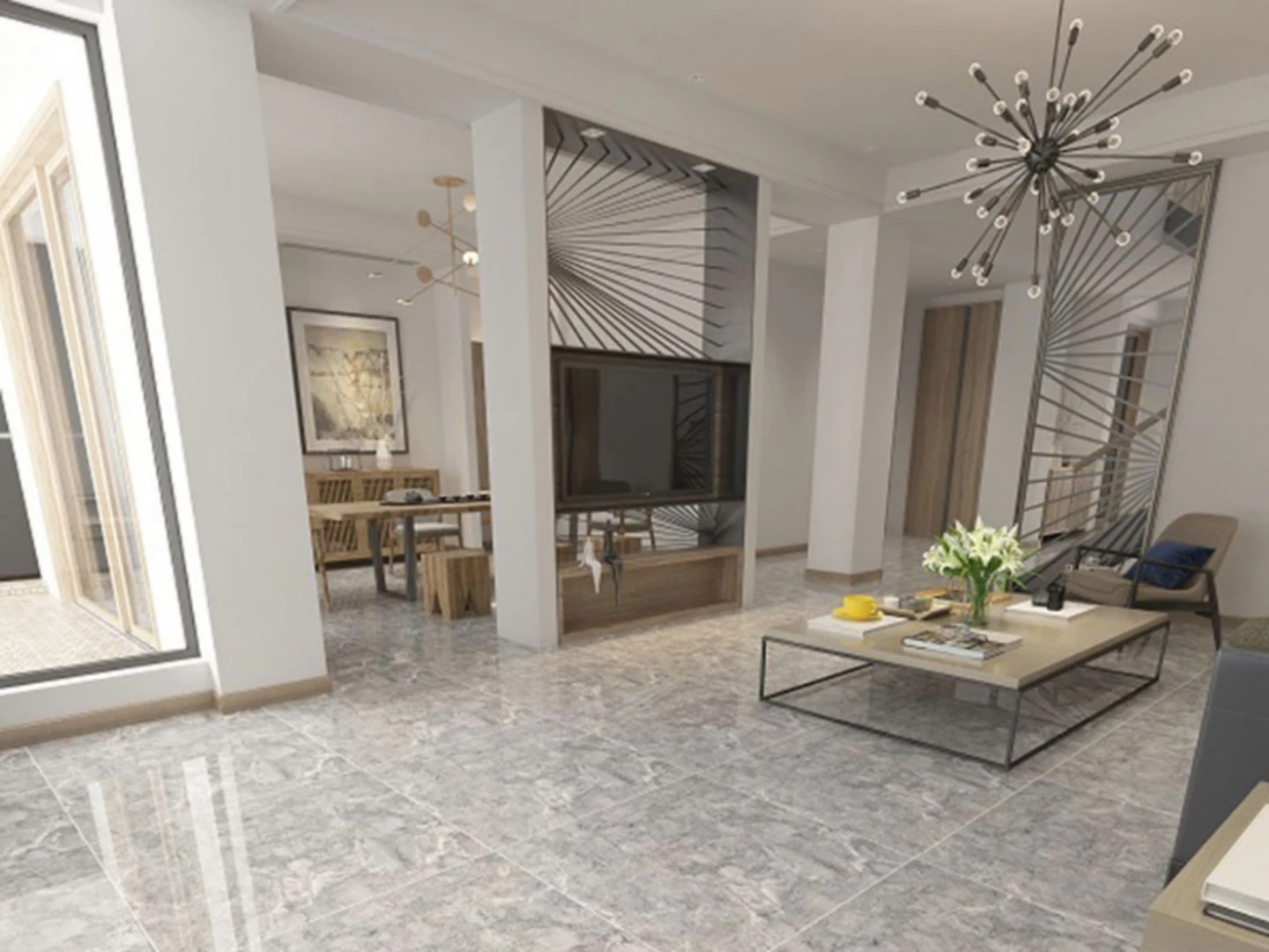 Gạch 800x800 granite mang lại sự sang trọng và đẳng cấp cho không gian