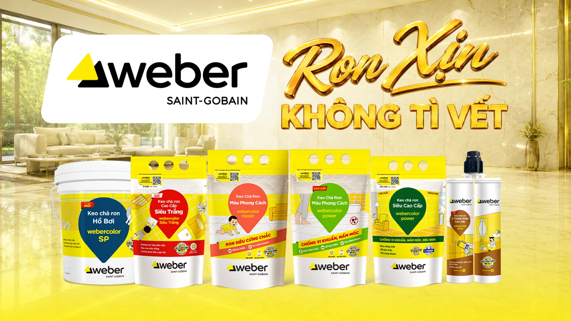 Keo chà ron Weber với bộ sưu tập màu mới tinh tế, thẩm mỹ