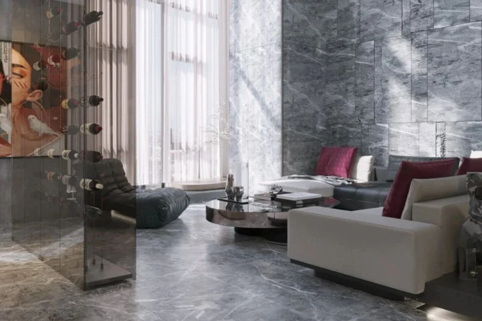 Gạch lát nền màu xám khói là màu gạch quốc dân