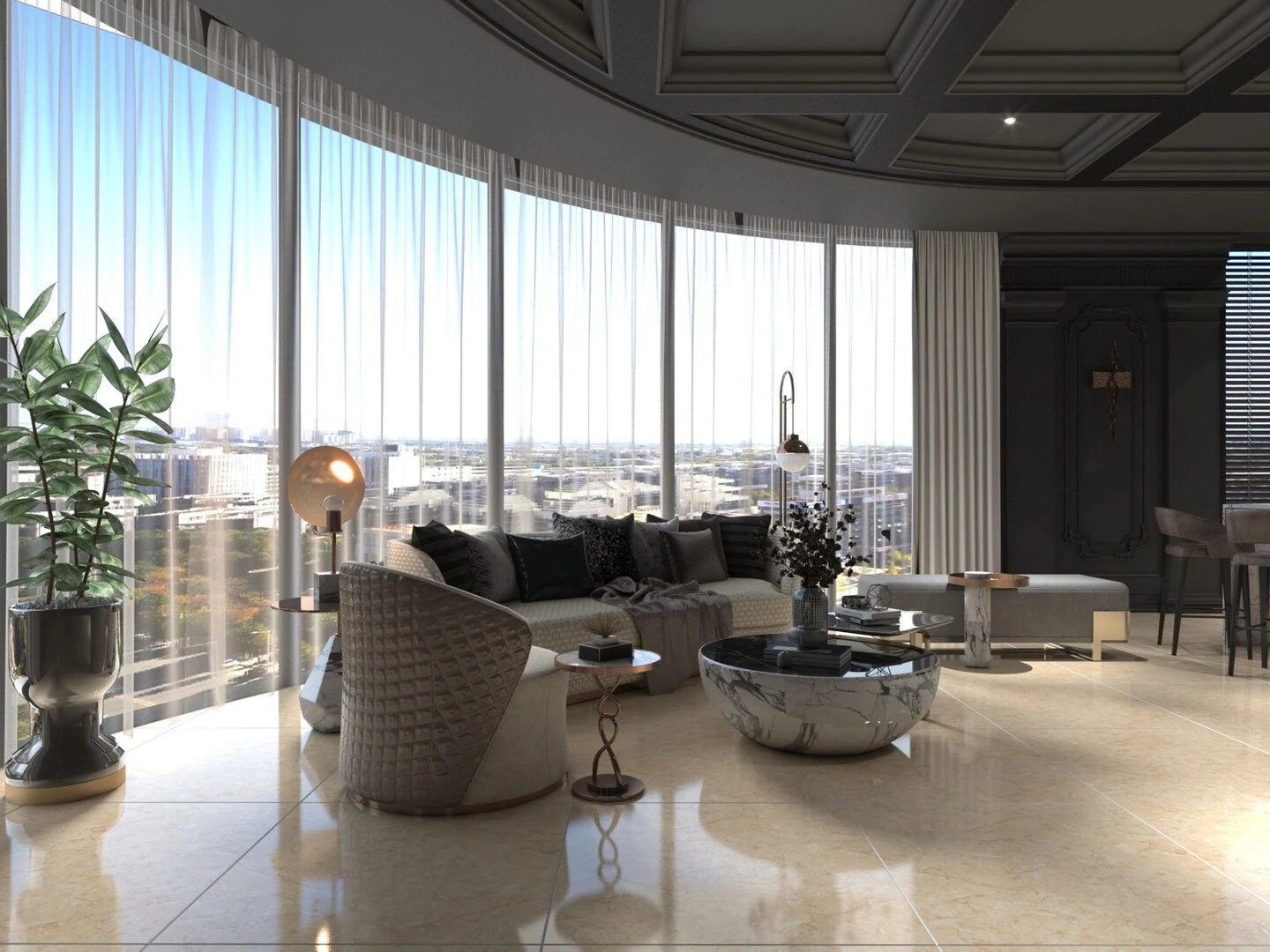 Gạch lát nền 80x80 màu vàng