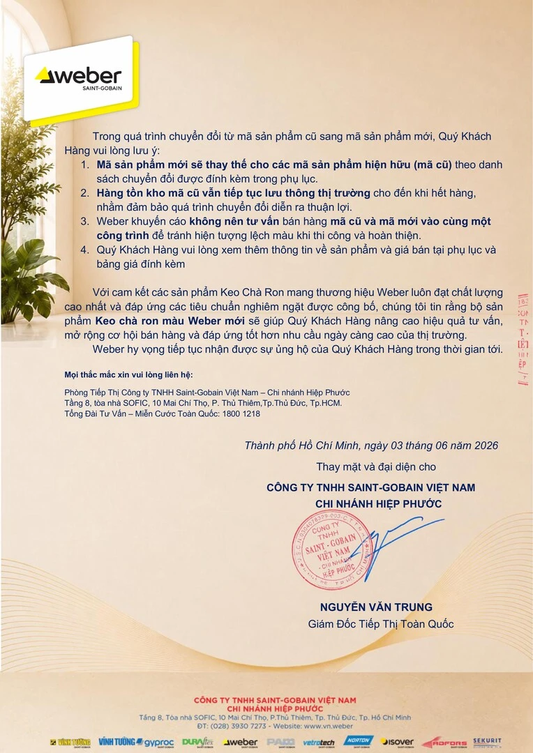 ra mắt keo chà ron