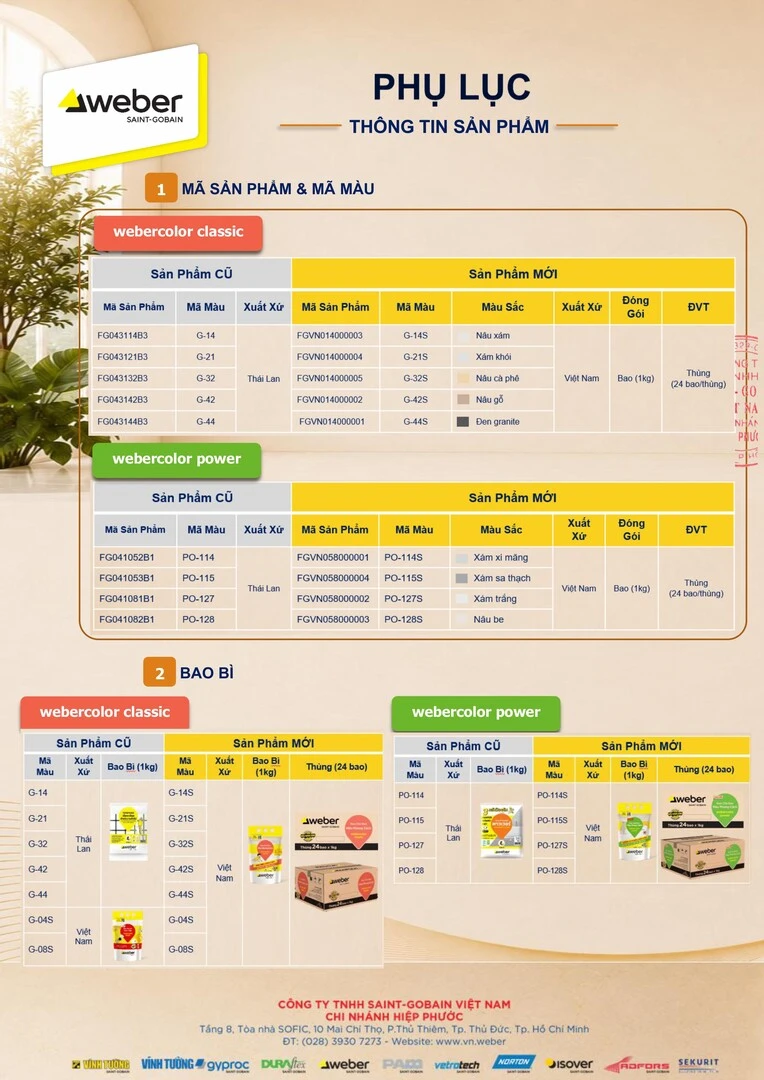 ra mắt keo chà ron
