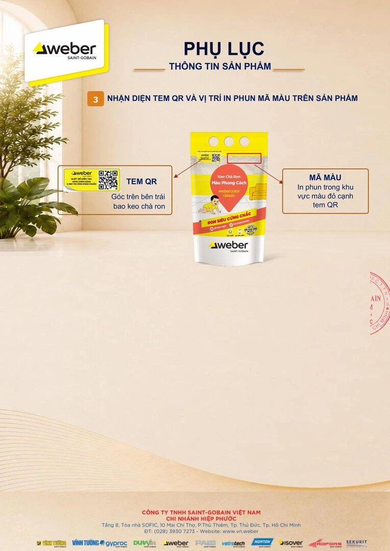 ra mắt keo chà ron