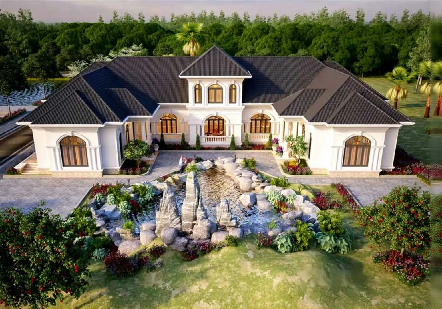 Mẫu biệt thự 1 tầng “Châu Âu thu nhỏ” mang vẻ đẹp ấm cúng và tinh tế