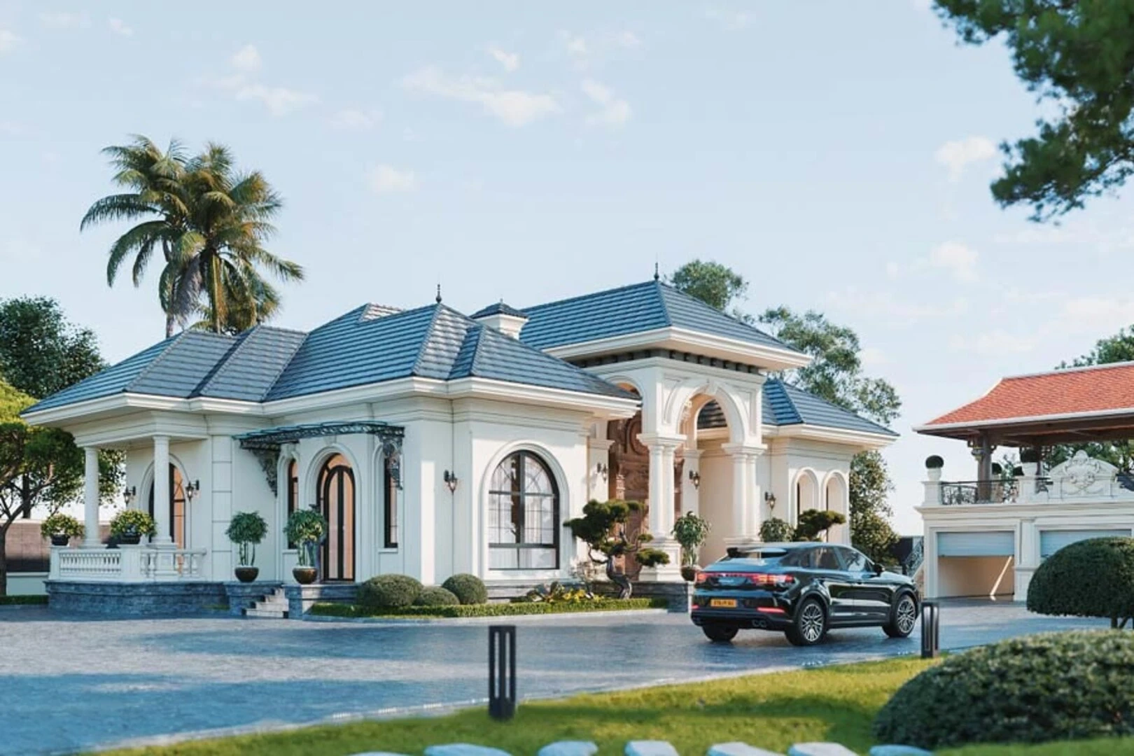 Hệ cột và mái vòm tạo nên nét đẹp đặc trưng của kiến trúc châu Âu