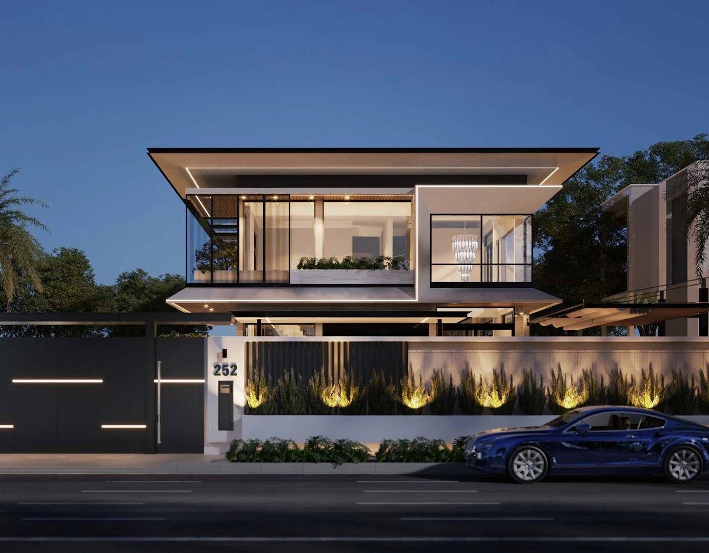 Biệt thự 2 tầng phong cách hiện đại