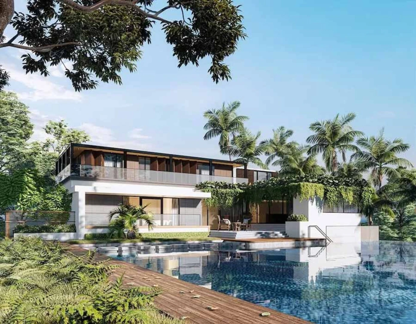 Với thiết kế tinh tế, villa 2 tầng mang đến không gian sống xa hoa