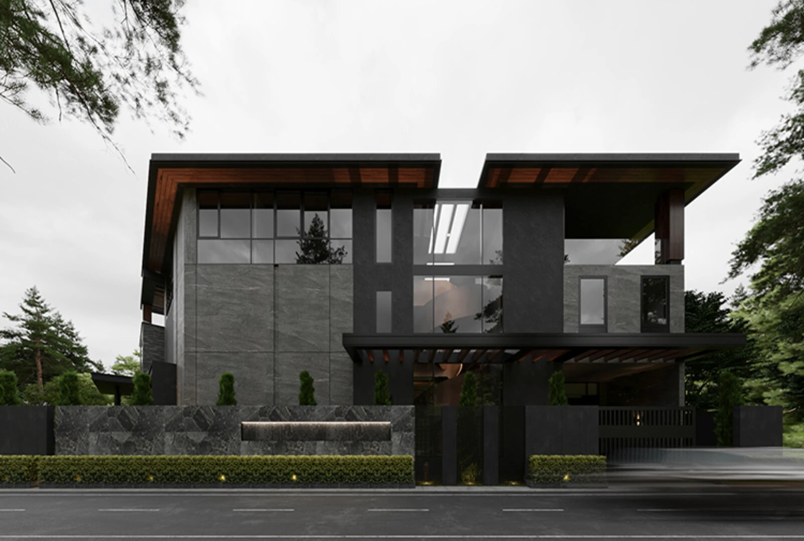 Kiến trúc mẫu biệt thự 2 tầng Luxury 