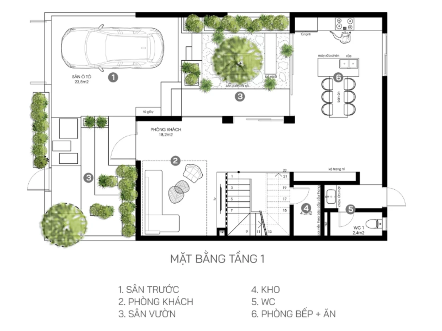Bản vẽ biệt thự 2 tầng 10x15m 