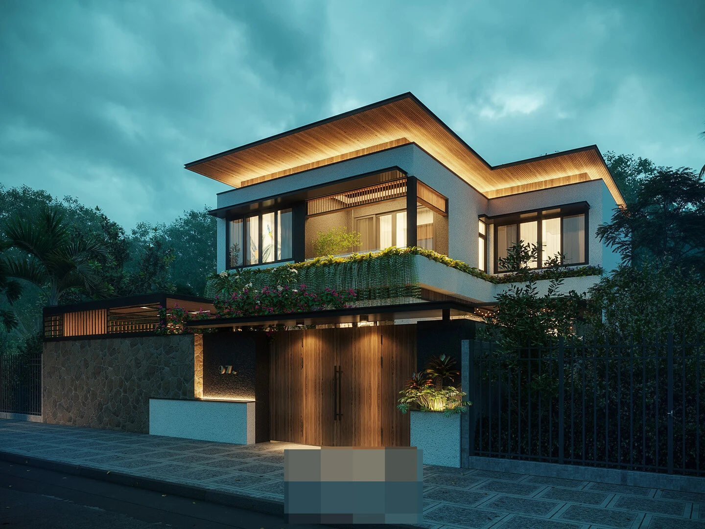 Biệt thự 2 tầng hiện đại phong cách Japandi
