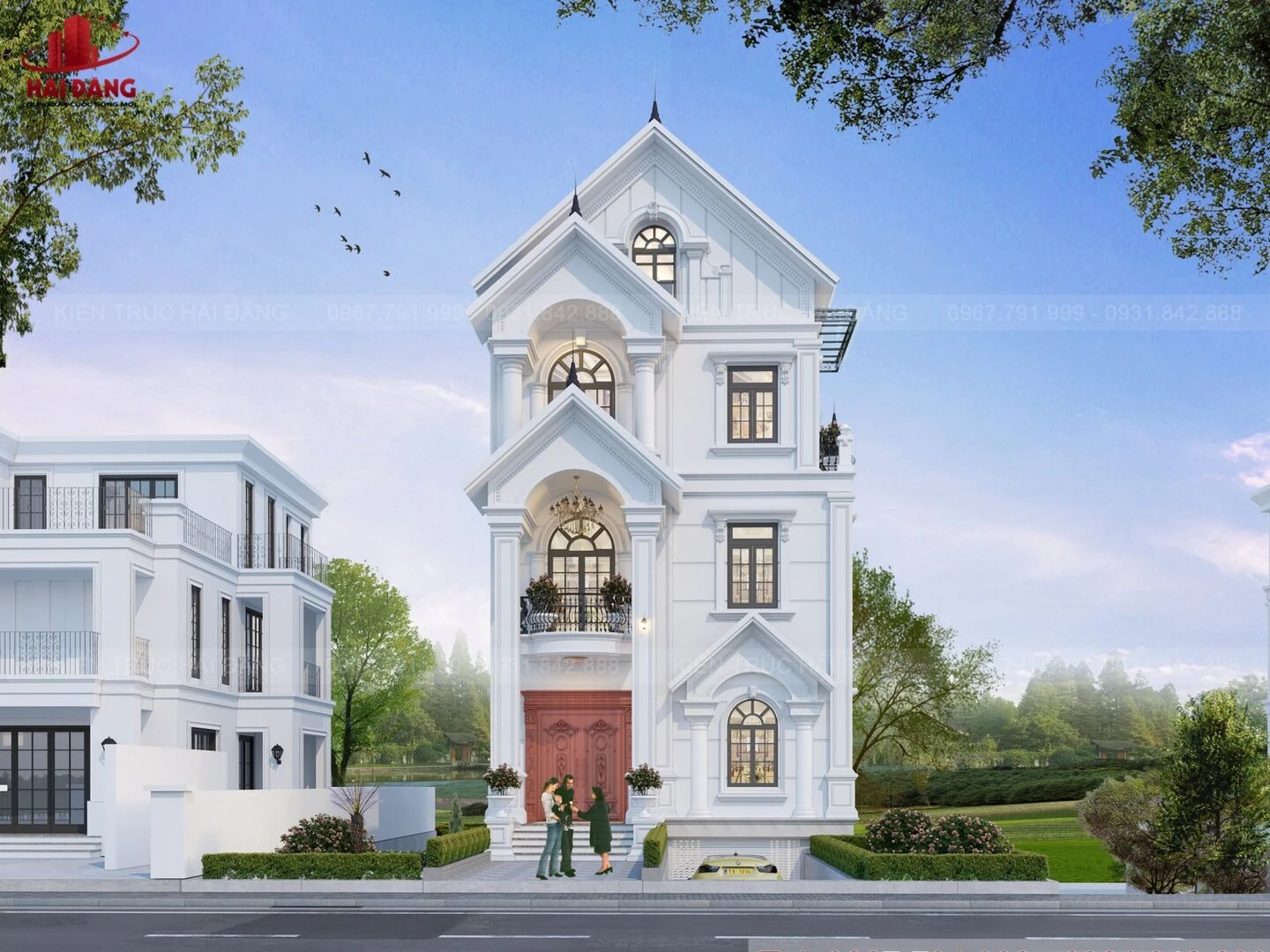Mẫu thiết kế nhà biệt thự 3 tầng mang đến vẻ đẹp tối giản
